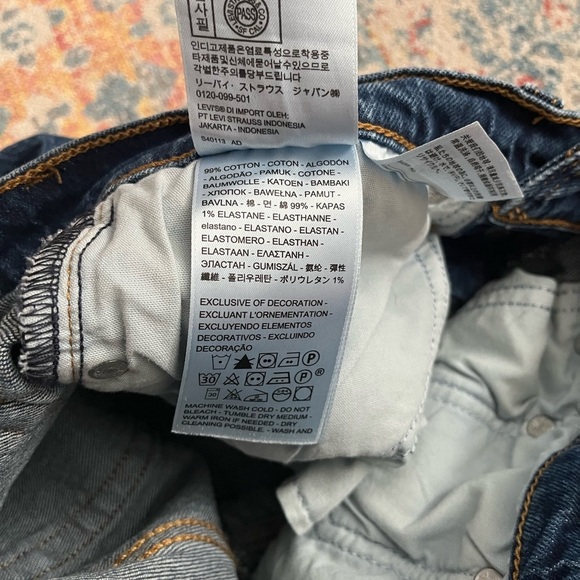 Levi’s Wedgie Straight denim blue jeans - Picture 4 of 8